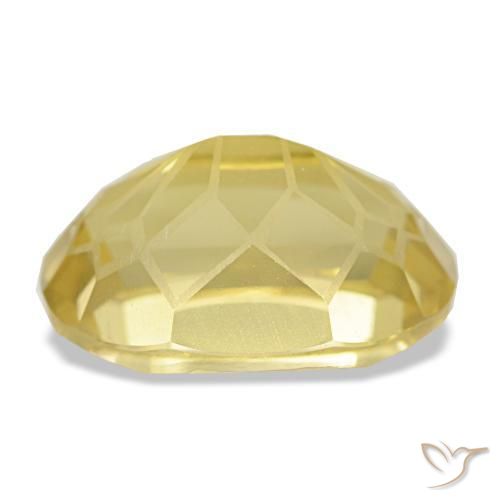 Citrino naturale giallo da 3,66 ct, taglio ovale, VVS