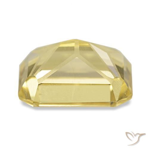 Citrino naturale giallo da 3,56 ct, taglio smeraldo, VVS
