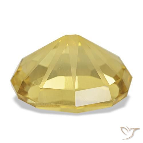 Citrino naturale giallo da 8,26 ct, taglio ovale, VVS