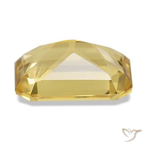 Citrino naturale giallo da 3,50 ct, taglio smeraldo, VVS
