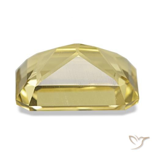 Citrino naturale giallo da 5,62 ct, taglio smeraldo, VVS