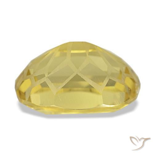 Citrino naturale giallo da 5,48 ct, taglio ovale, VVS