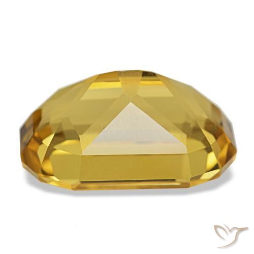 Citrino naturale dorato da 10,70 ct, taglio a cuscino, VS