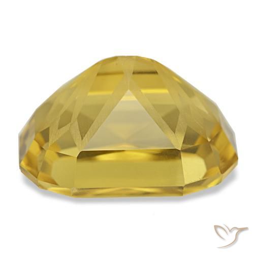 Citrino naturale giallo da 12,45 ct, taglio a cuscino, VVS-VS