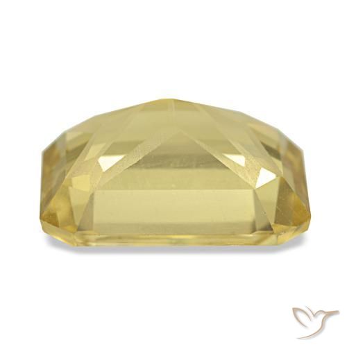 Citrino naturale giallo da 4,19 ct, taglio smeraldo, VVS-VS