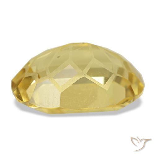 Citrino naturale giallo da 4,83 ct, taglio ovale, VS