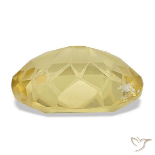 Citrino naturale giallo da 4,55 ct, taglio ovale, VS-SI