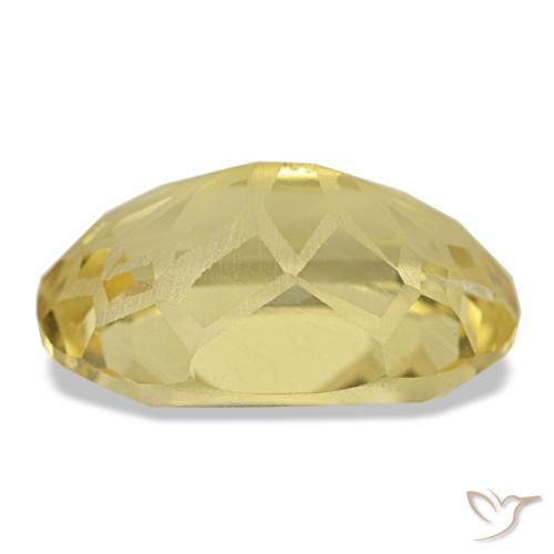 Citrino naturale giallo da 5,78 ct, taglio ovale, VS