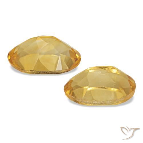 Citrino naturale dorato da 0,81 ct, taglio ovale, VS