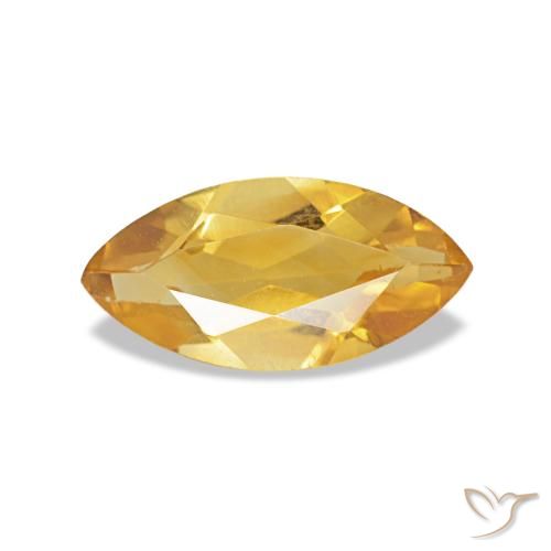 0.44ct dorato citrino, marchesa, VS