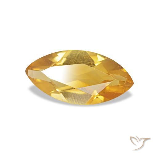 Citrino naturale dorato da 0,44 ct, marchesa, VS