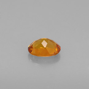 Clinohumite naturale arancione da 0,54 ct, taglio ovale, VVS-VS