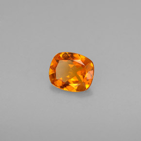 Clinohumite naturale arancione da 0,49 ct, taglio a cuscino, VS-SI