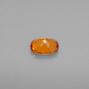 Clinohumite naturale arancione da 0,49 ct, taglio a cuscino, VS-SI