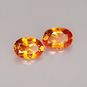 Clinohumite naturale arancione da  ct, taglio ovale, VS