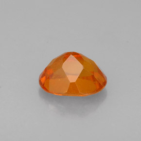 Clinohumite naturale arancione da 0,72 ct, taglio ovale, VS-SI