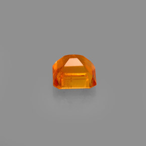 Clinohumite naturale arancione da 0,69 ct, taglio smeraldo, VS-SI