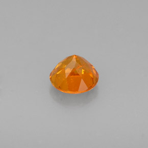Clinoumite Giallo-arancione naturale da 0.46 ct, Taglio rotondo, VS