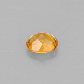 Clinohumite naturale giallo da 0,56 ct, taglio ovale, VVS-VS