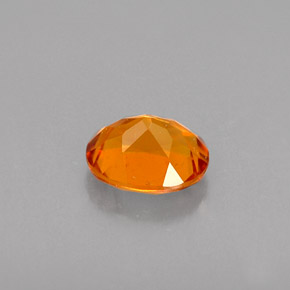 Clinohumite naturale arancione da 0,48 ct, taglio ovale, VVS-VS