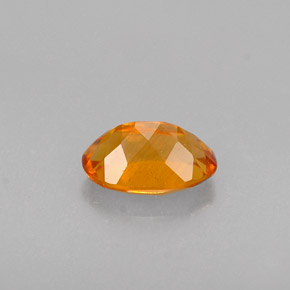 Clinohumite naturale arancione da 0,47 ct, taglio ovale, VS-SI