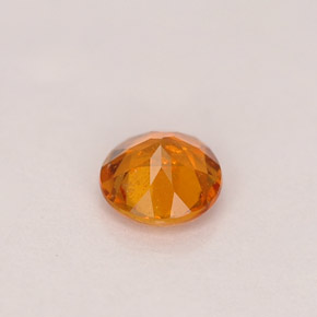 Clinohumite naturale arancione da 0,46 ct, taglio rotondo, SI