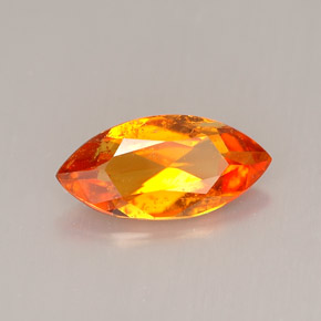 Clinohumite naturale arancione da 1,34 ct, marchesa, VS-SI
