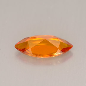 Clinohumite naturale arancione da 1,34 ct, marchesa, VS-SI