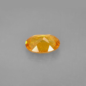 Clinohumite naturale arancione da 1,68 ct, taglio ovale, VS-SI