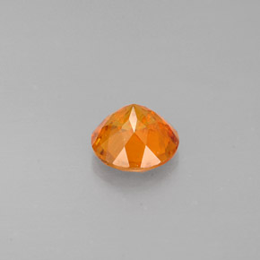 Clinohumite naturale arancione da 0,77 ct, taglio rotondo, VS-SI