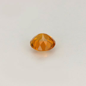 Clinohumite arancione giallastro naturale da 0,46 ct, taglio rotondo, VS