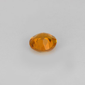 Clinohumite naturale arancione da 0,59 ct, taglio rotondo, VS-SI
