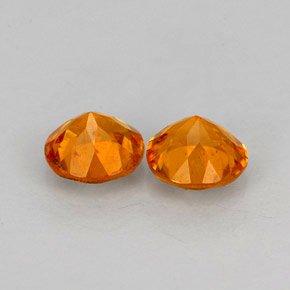 Clinohumite naturale arancione da  ct, taglio rotondo, VS-SI