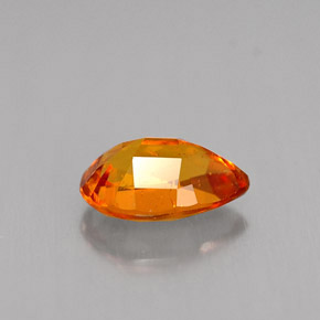 Clinohumite naturale arancione da 1,03 ct, taglio a pera, VS-SI