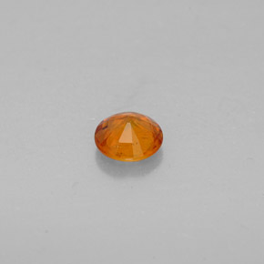 Clinoumite Giallo-arancione naturale da 0.63 ct, Taglio rotondo, VS-SI