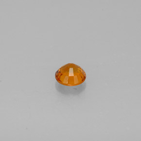 Clinohumite naturale arancione da 0,48 ct, taglio rotondo, SI