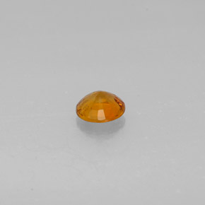 Clinohumite naturale arancione da 0,57 ct, taglio rotondo, SI