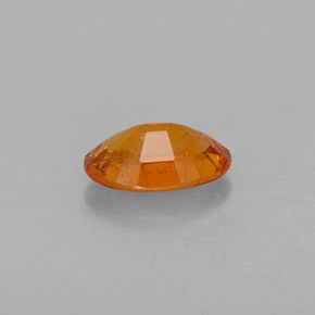 Clinohumite naturale arancione da 1,42 ct, taglio ovale, SI