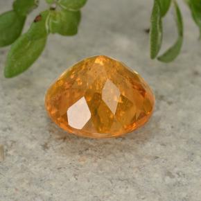 Clinohumite naturale arancione da 1,07 ct, taglio rotondo, VS-SI