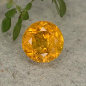 Clinoumite Giallo dorato naturale da 1.35 ct, Taglio rotondo, VS-SI