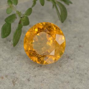 Clinoumite Giallo dorato naturale da 1.35 ct, Taglio rotondo, VS-SI