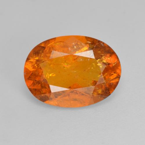 Clinoumite Arancio Medio naturale da 3.01 ct, Taglio ovale, SI