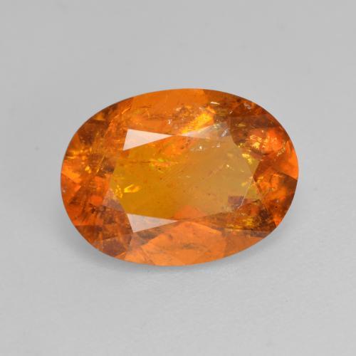Clinoumite Arancio Medio naturale da 3.01 ct, Taglio ovale, SI