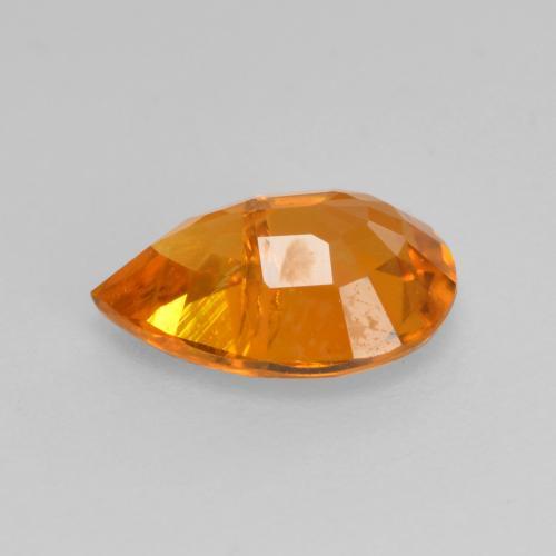 Clinoumite Arancio Medio naturale da 1.52 ct, Forma a pera, SI