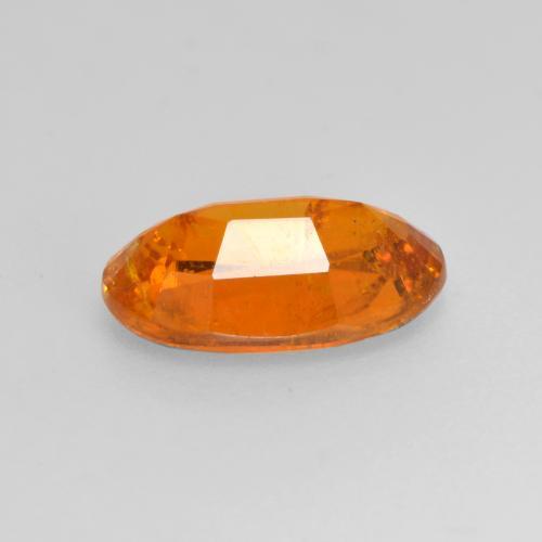 Clinoumite Arancione rossastra naturale da 1.42 ct, Taglio ovale, VS-SI
