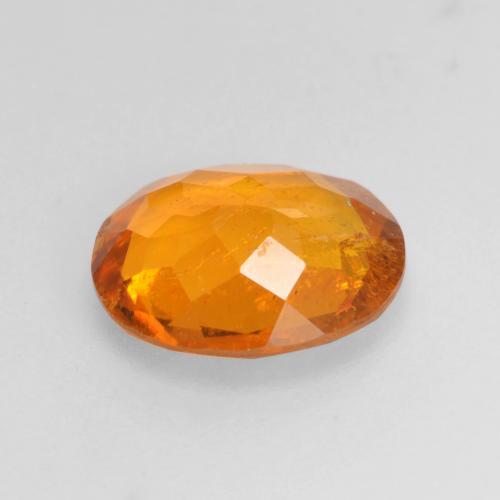 Clinohumite naturale arancione da 1,45 ct, taglio ovale, SI