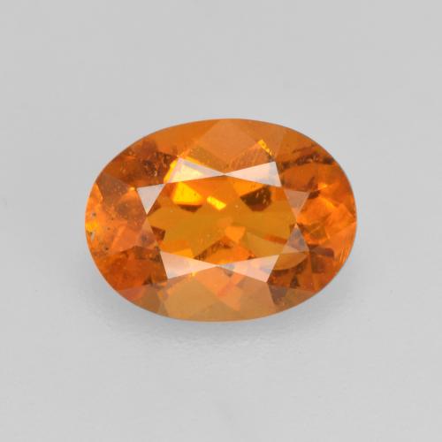 Clinohumite naturale arancione da 1,21 ct, taglio ovale, SI