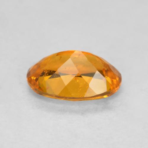 Clinohumite naturale arancione da 0,85 ct, taglio ovale, SI-I1