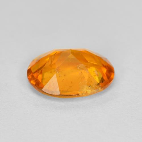 Clinohumite arancio medio naturale da 1,18 ct, taglio ovale, SI-I1