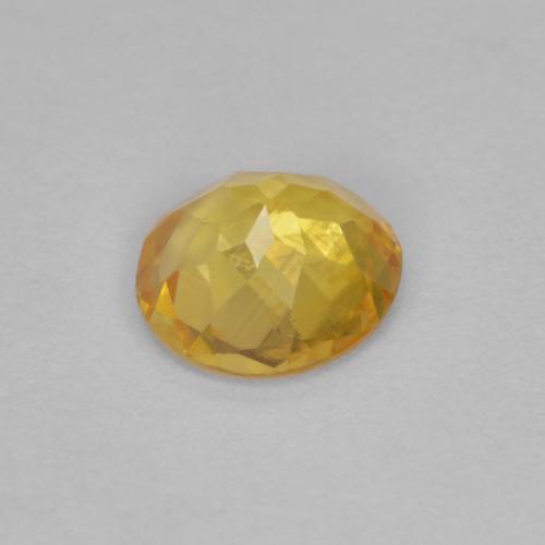 Clinohumite naturale giallo da 0,57 ct, taglio rotondo, VS-SI